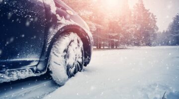 Vehicle driving on a snowy road | Hauptman, O'Brien, Wolf & Lathrop