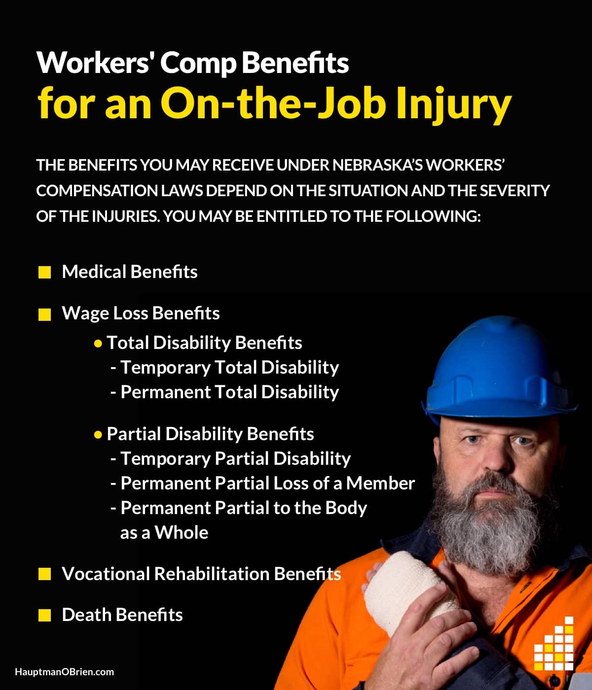 Workers' Compensation Benefits | Hauptman, O'Brien, Wolf and Lathrop