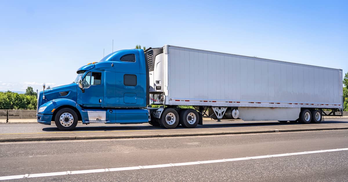 Semi-truck on divided highway | Hauptman, O'Brien, Wolf & Lathrop