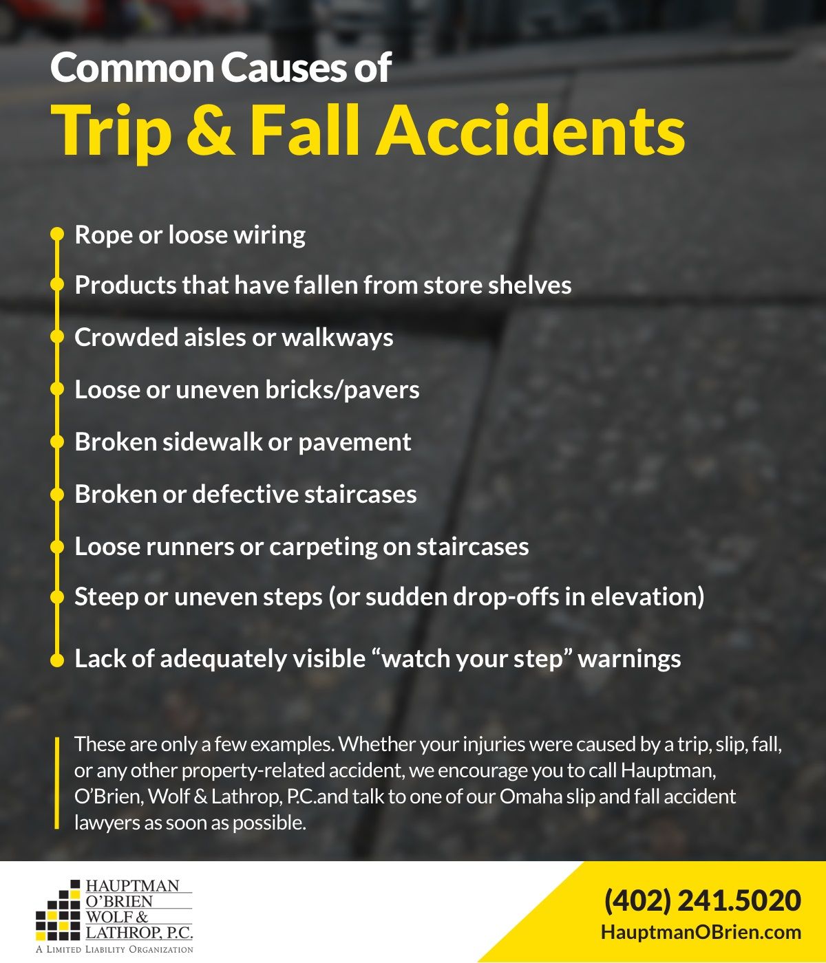 Common Causes of Trip and Fall Accidents trip and fall accident lawyers in omaha