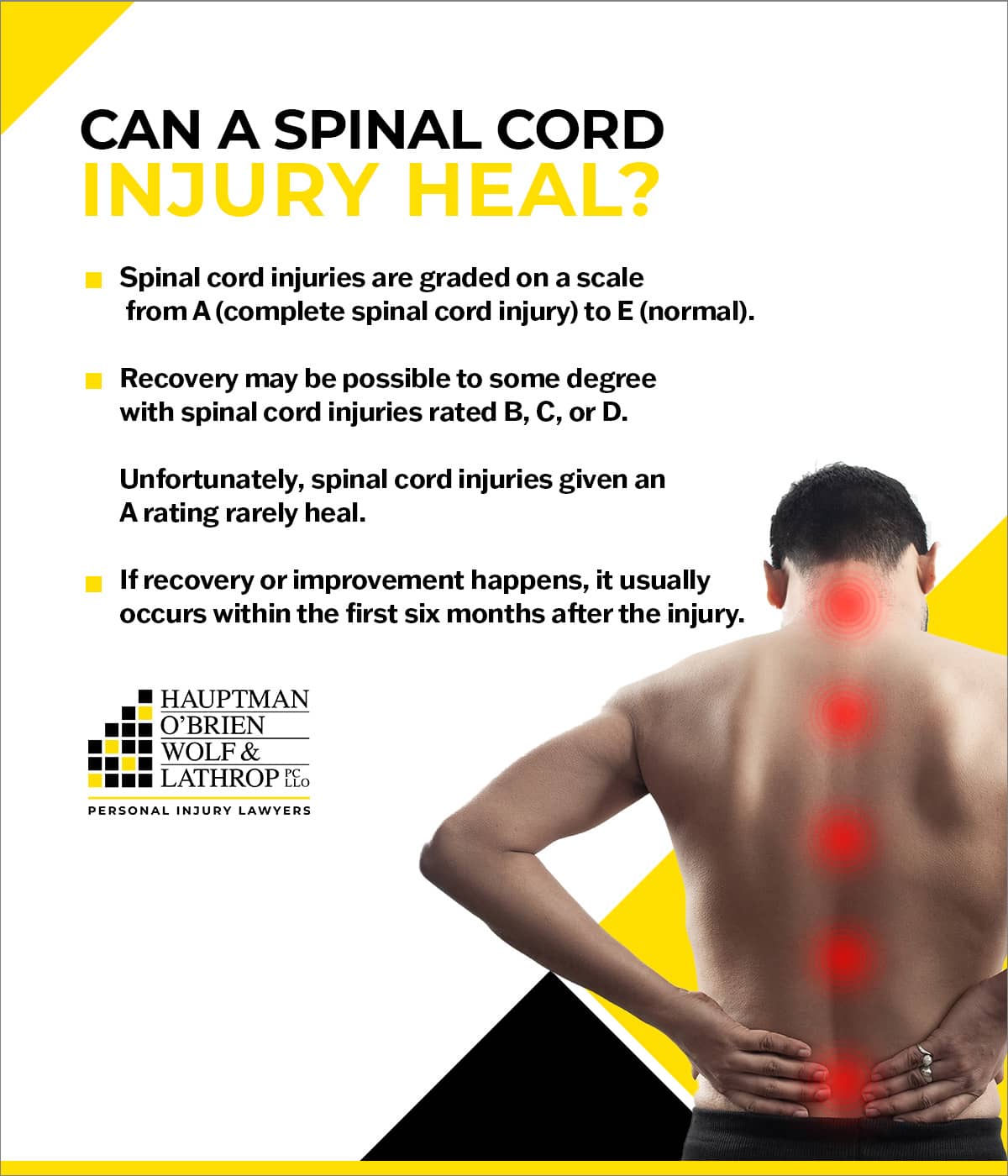 Can a spinal cord injury heal? | Hauptman, O'Brien, Wolf & Lathrop
