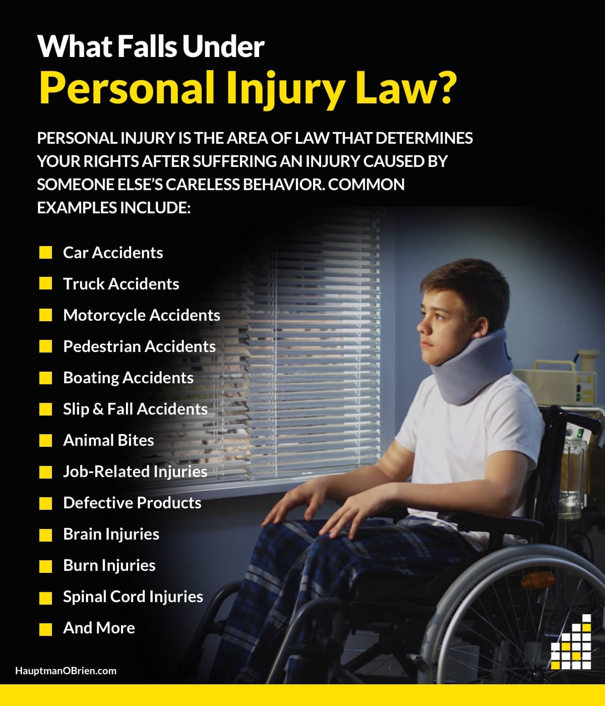 what falls under personal injury law?