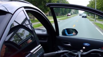 Dooring accident.