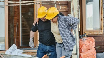Injured construction worker - back injury.
