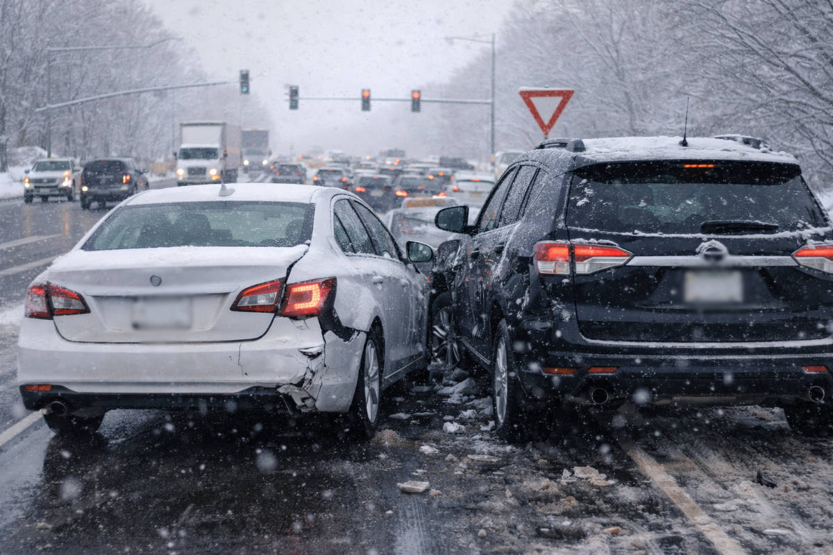 Failure to yield accident.