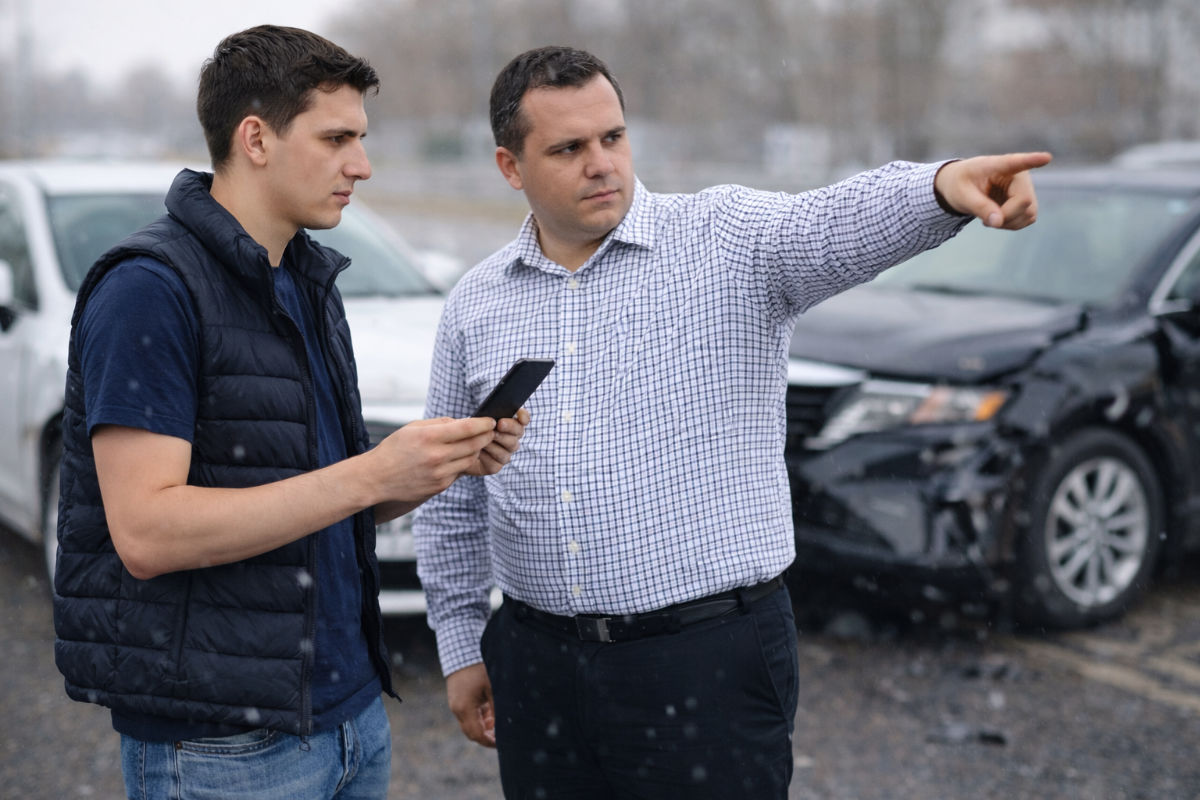 Getting witness statement after accident.