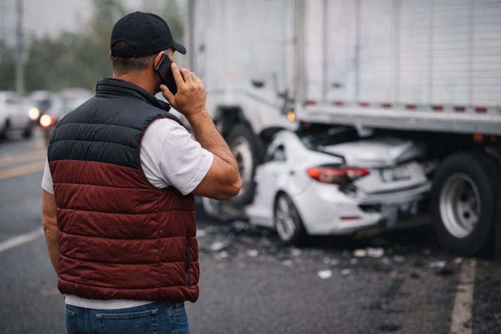 Calling lawyer after truck accident